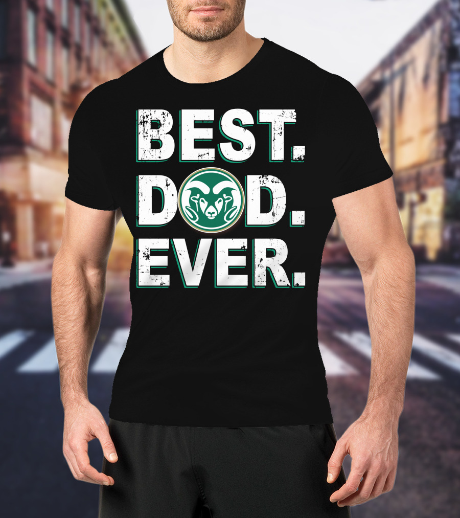 Best Dad Ever Rams T-Shirt