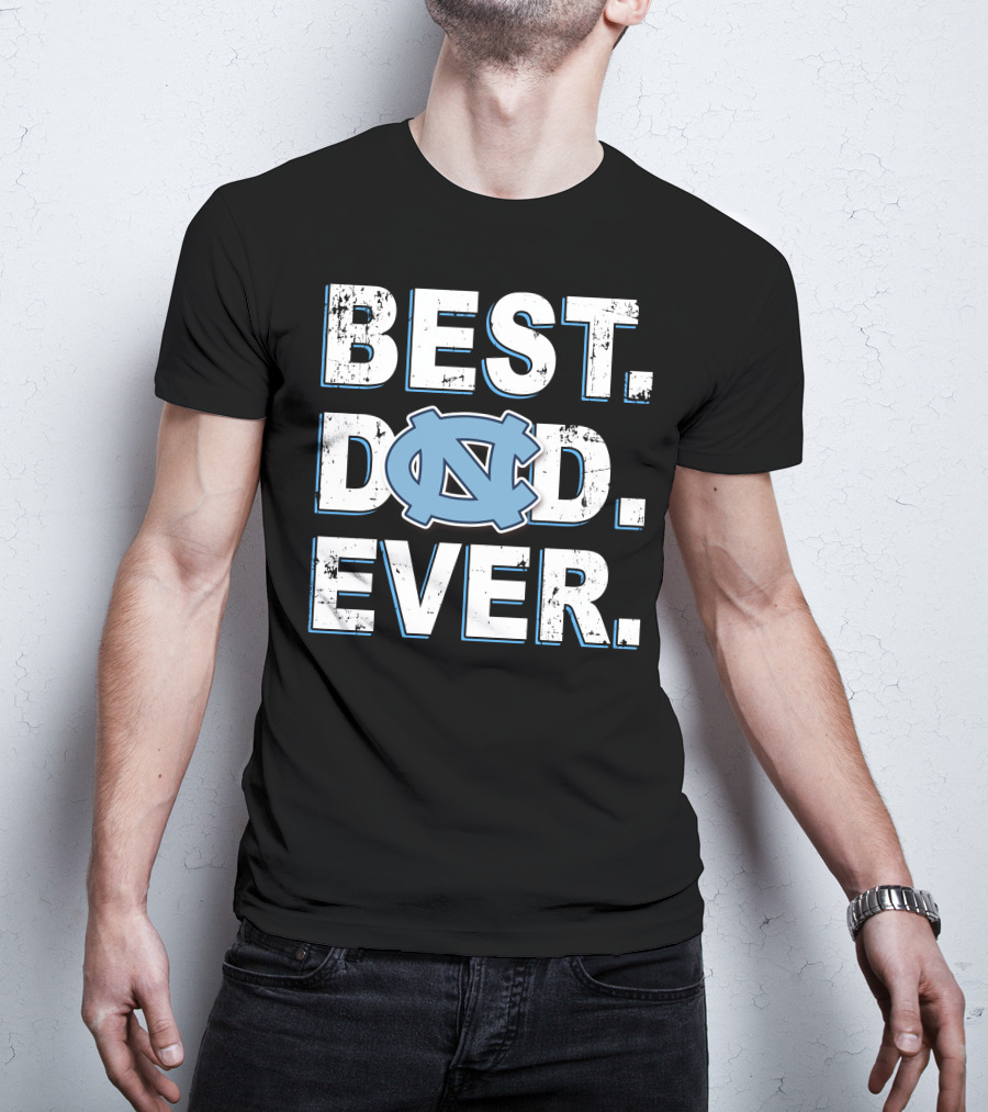 Best Dad Ever Unc Tar Heels T-Shirt