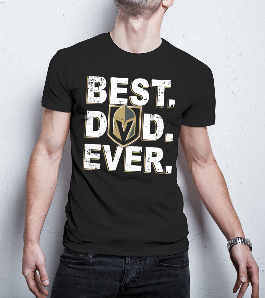 Best Dad Ever Golden Knights Inspired T-Shirt