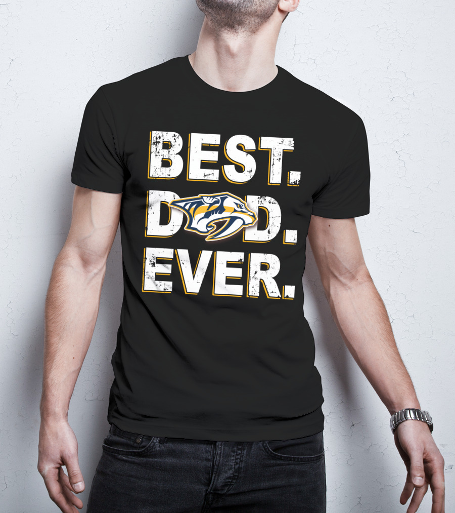 Best Dad Ever Nashville Predators T-Shirt