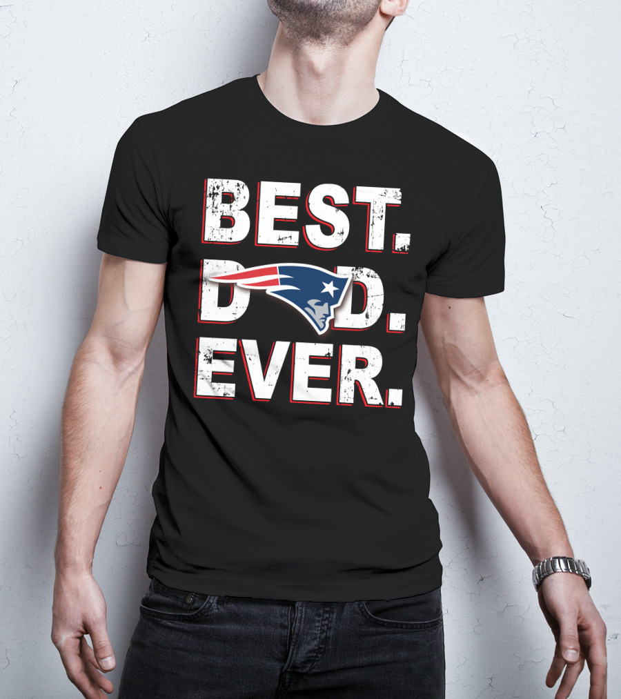 Best Dad Ever Patriots T-Shirt