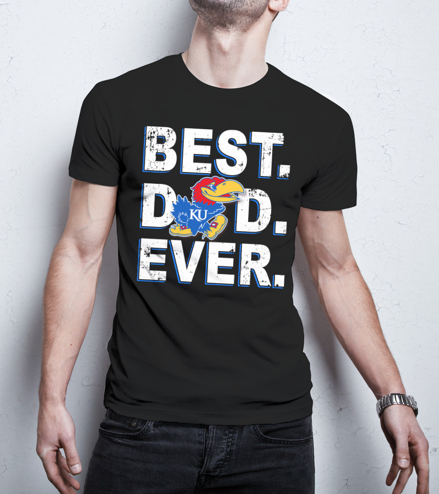 Ku Jayhawks Best Dad Ever T-Shirt