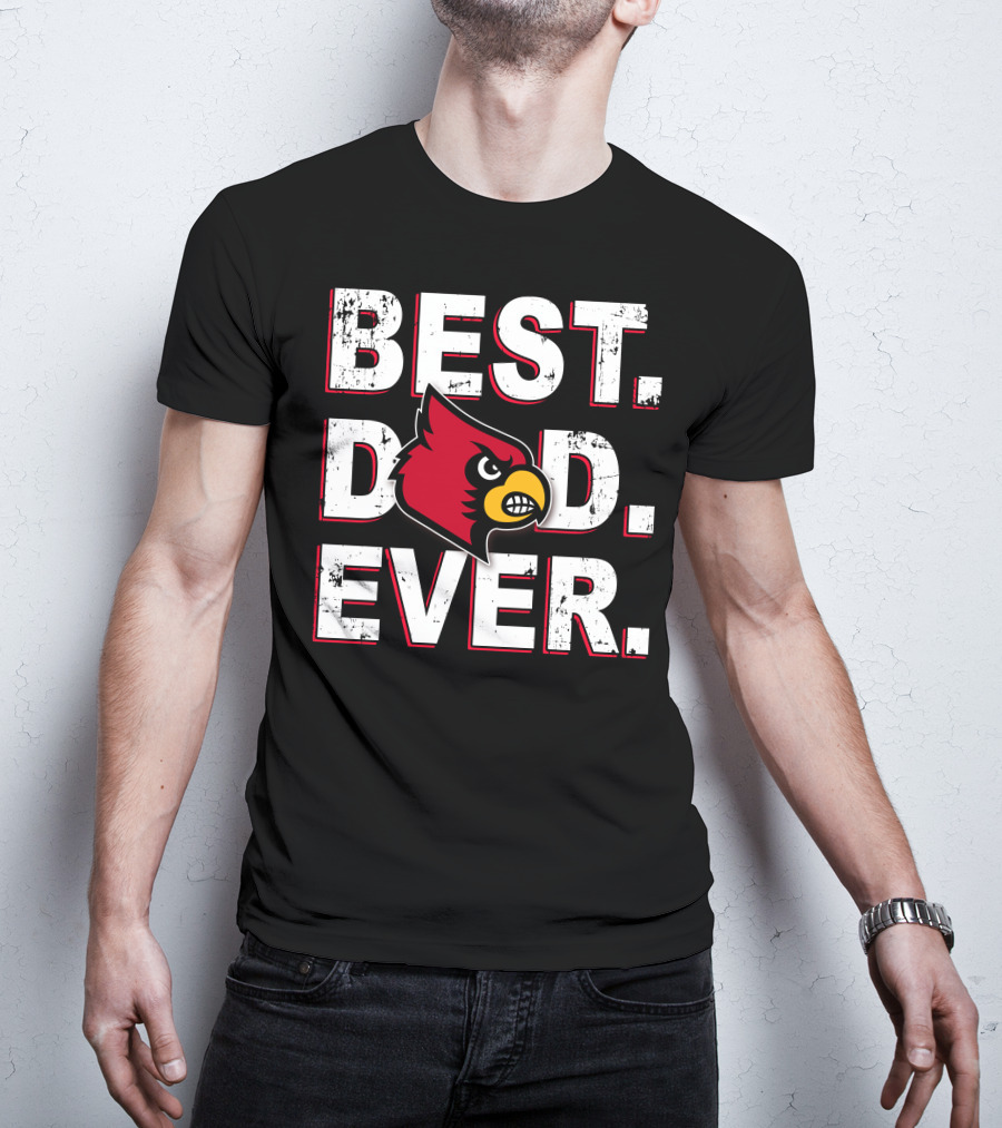 Best Dad Ever Cardinal Bird T-Shirt