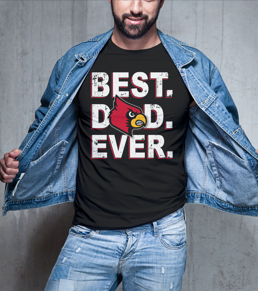 Best Dad Ever Cardinal Bird T-Shirt
