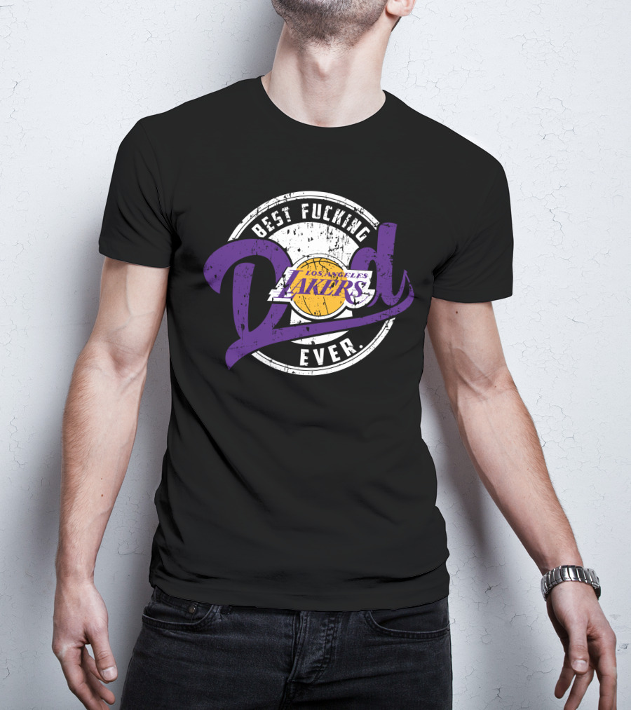 Best Dad Ever Los Angeles Lakers T-Shirt