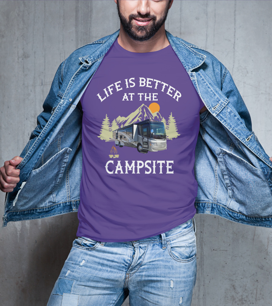 Life Is Better At The Campsite Tiffin Motorhomes ALLEGRO T-Shirt