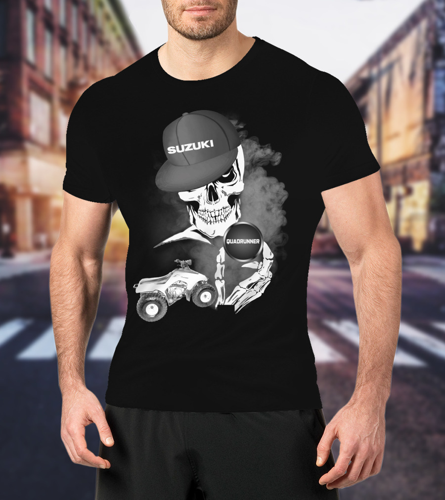 Suzuki Quadrunner LT 160 Skull Smoke T-Shirt