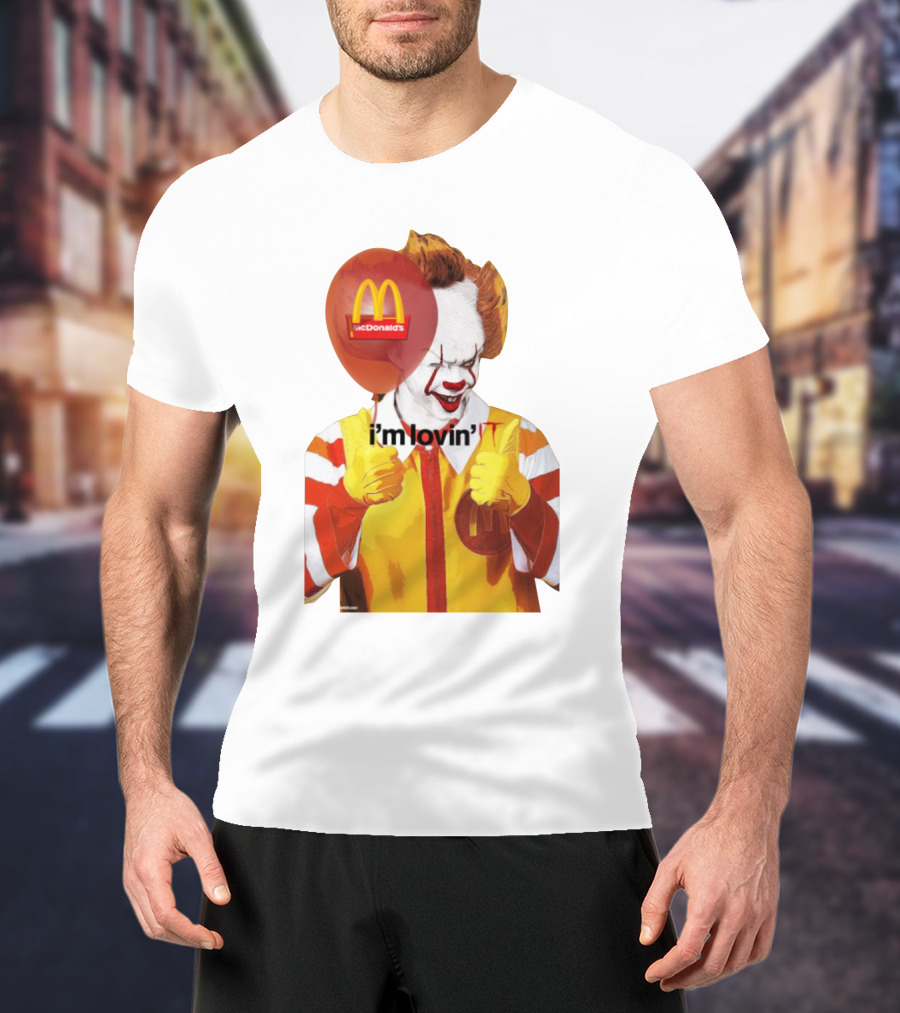 McDonald's I'm Lovin' It Clown Holding Red Balloon T-Shirt