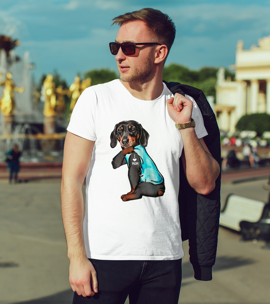 Dachshund I Love Mom T-Shirt
