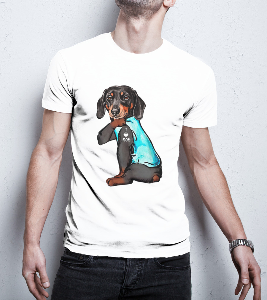 Dachshund I Love Mom T-Shirt
