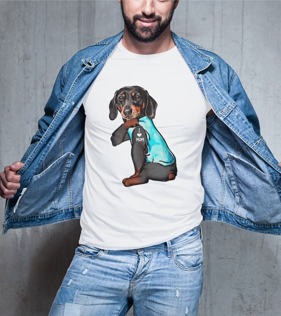 Dachshund I Love Mom T-Shirt