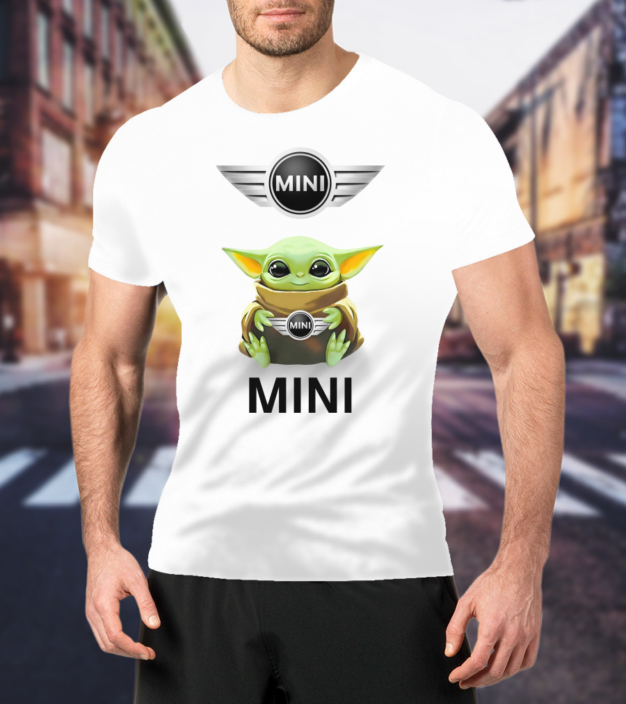 Mini Baby Yoda Hug T-Shirt