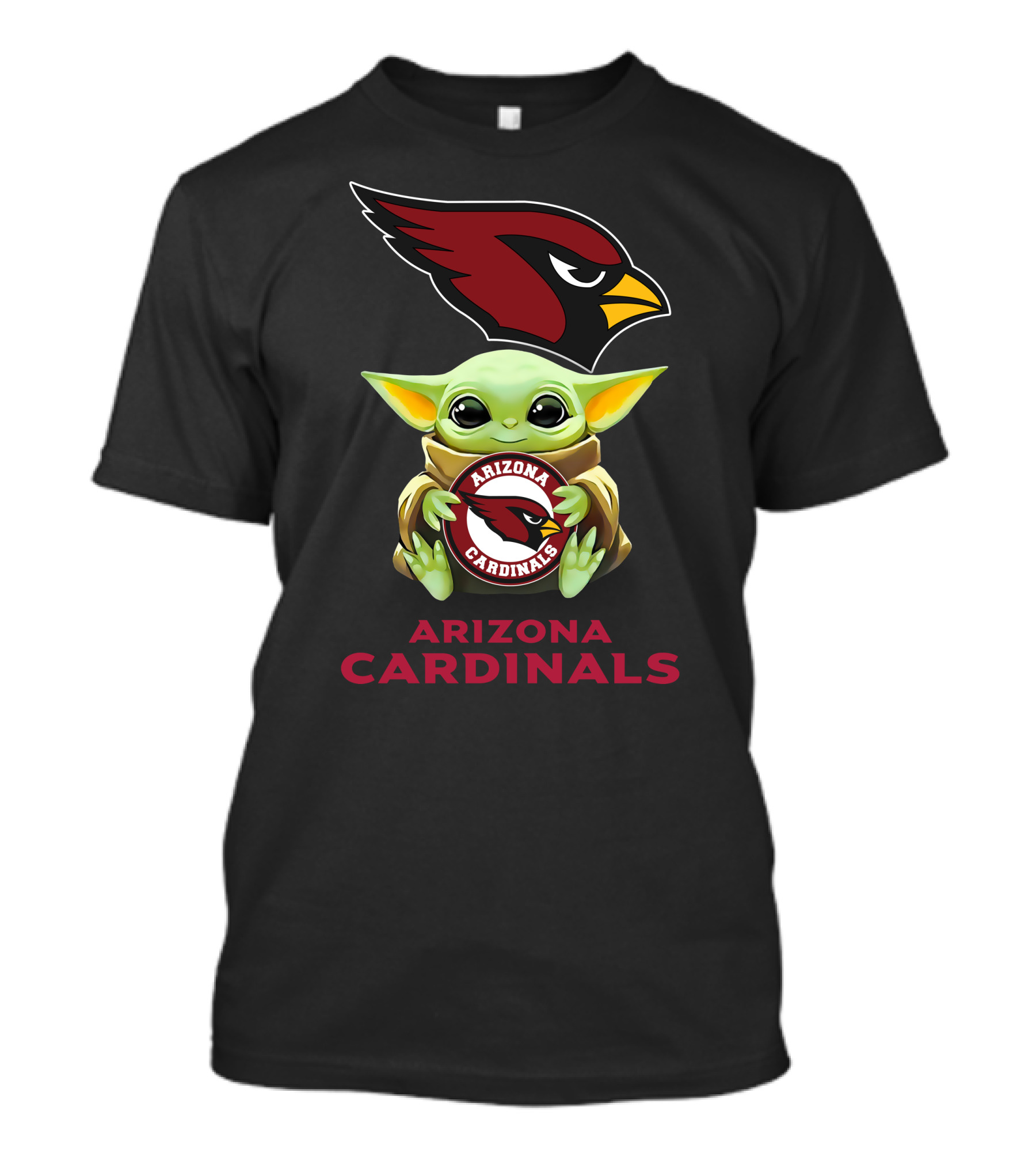 Star Wars Baby Yoda Arizona Cardinals Hug T-Shirt