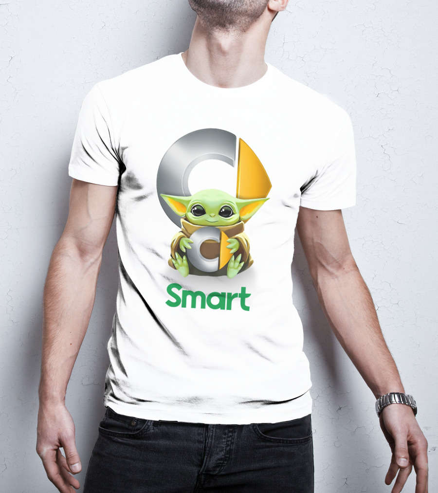Star Wars Baby Yoda Hug C Logo Smart T-Shirt