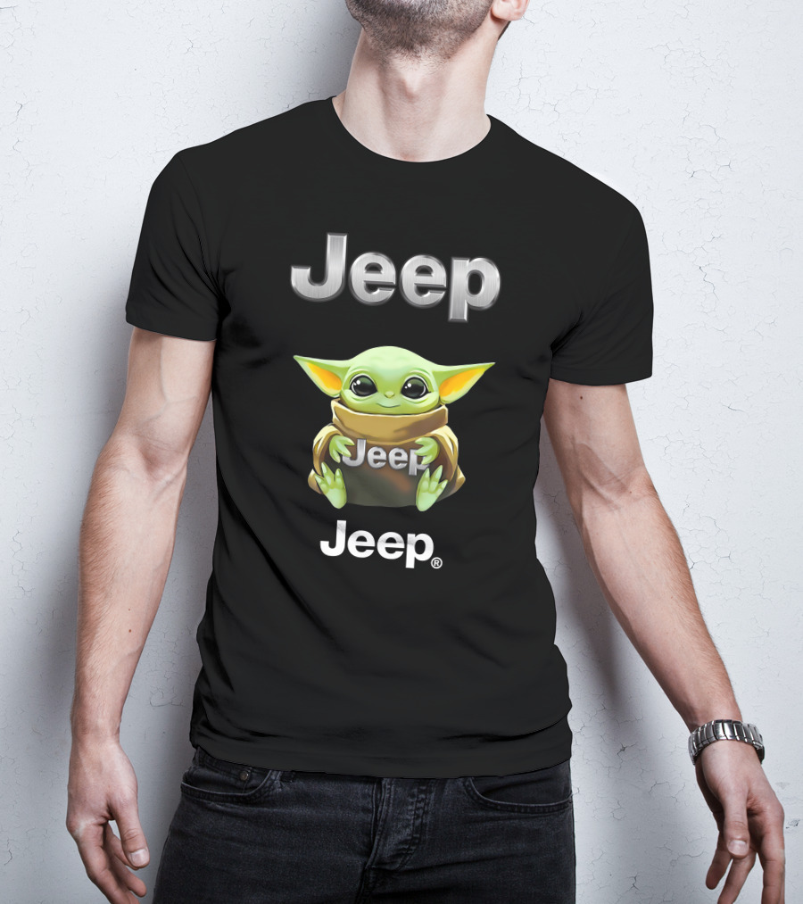 Jeep Grogu Hug Jeep T-Shirt