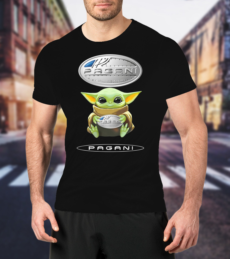Grogu Pagani Automobili Modena Hug Iconic T-Shirt