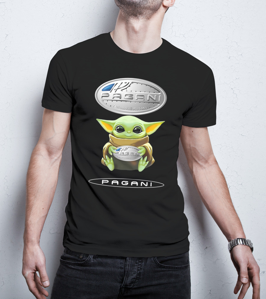 Grogu Pagani Automobili Modena Hug Iconic T-Shirt