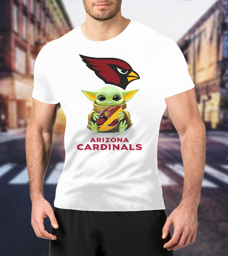 Grogu Hug Arizona Cardinals Football Spirit T-Shirt