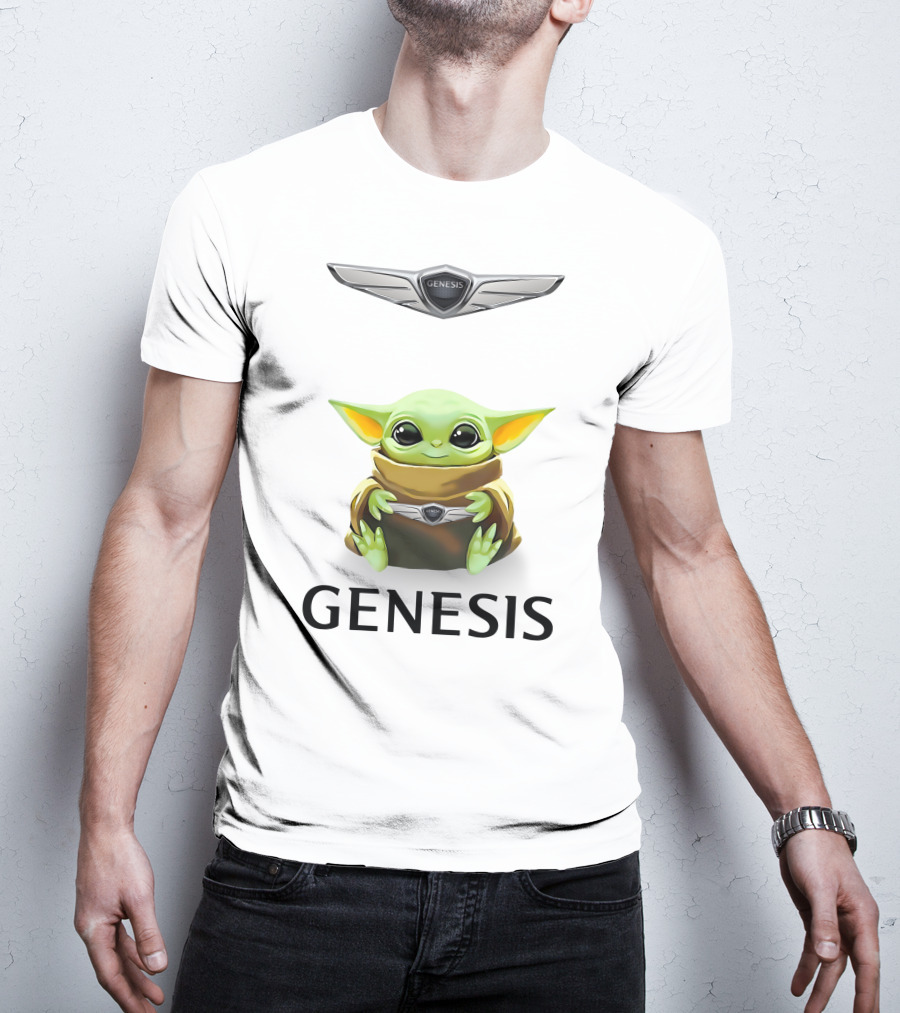 Genesis Logo Grogu Hug T-Shirt