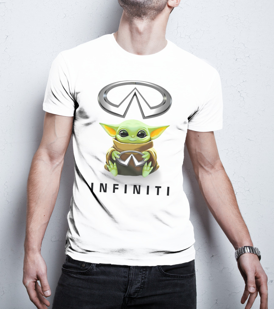 Grogu Holding Infiniti Symbol T-Shirt
