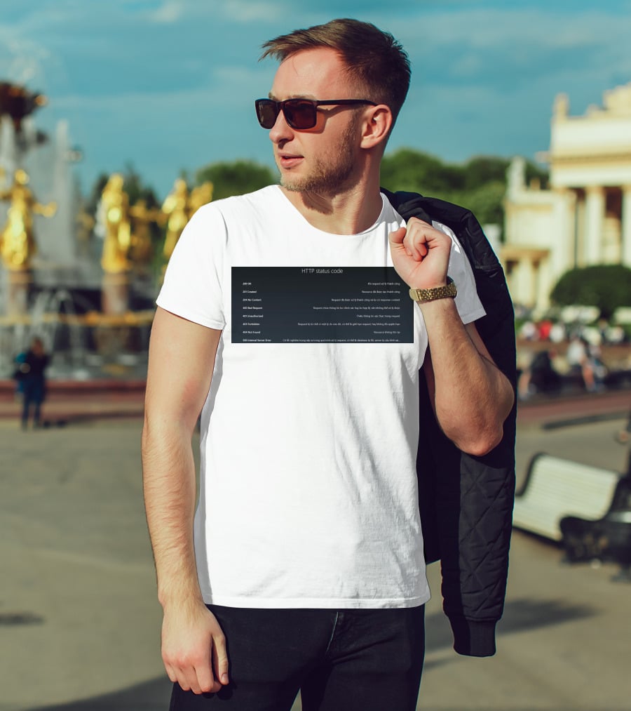 HTTP Status Code 200 OK 201 Created 204 No Content 400 Bad Request 401 Unauthorized 403 Forbidden 404 Not Found 500 Internal Server Error T-Shirt