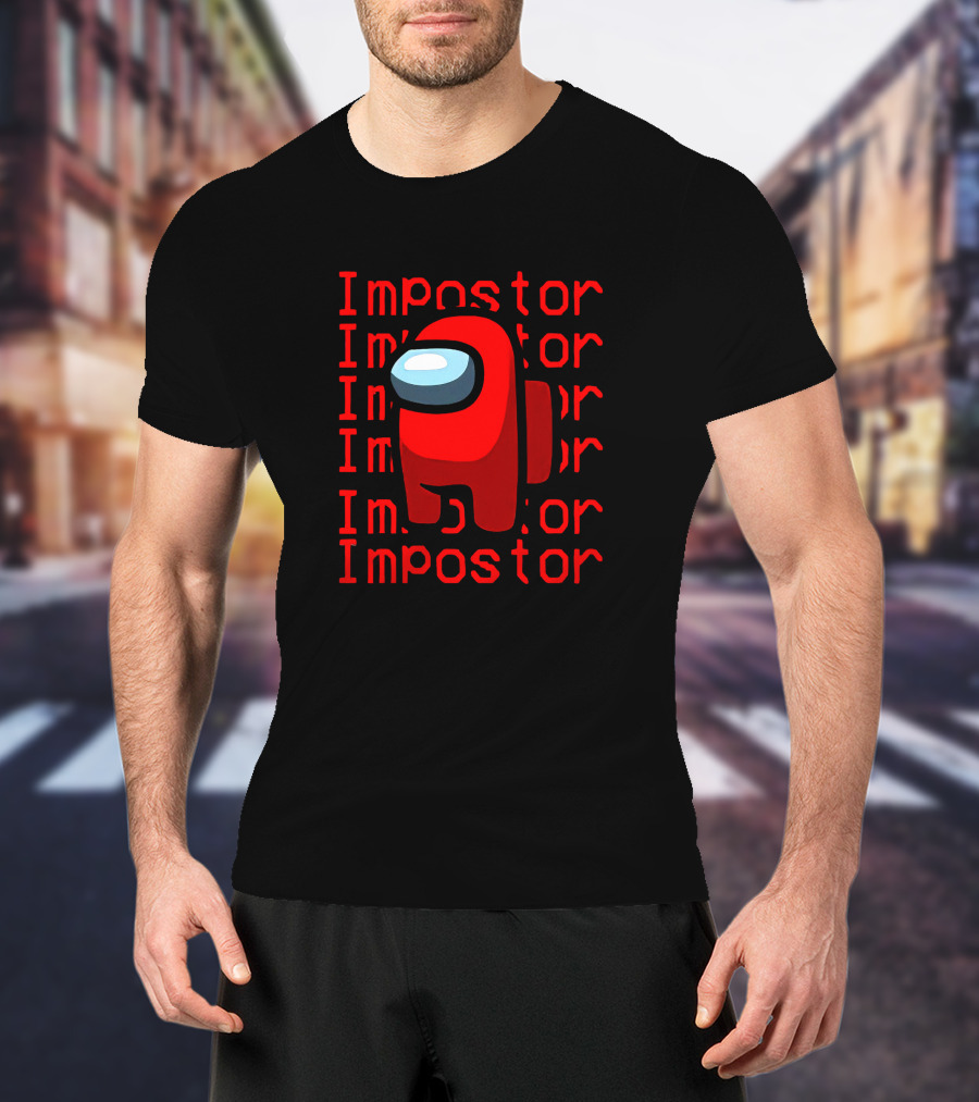 Impostor Among Us Hana123 Red Crewmate T-Shirt