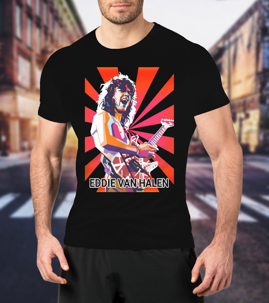 Eddie Van Halen Retro Pop T-Shirt