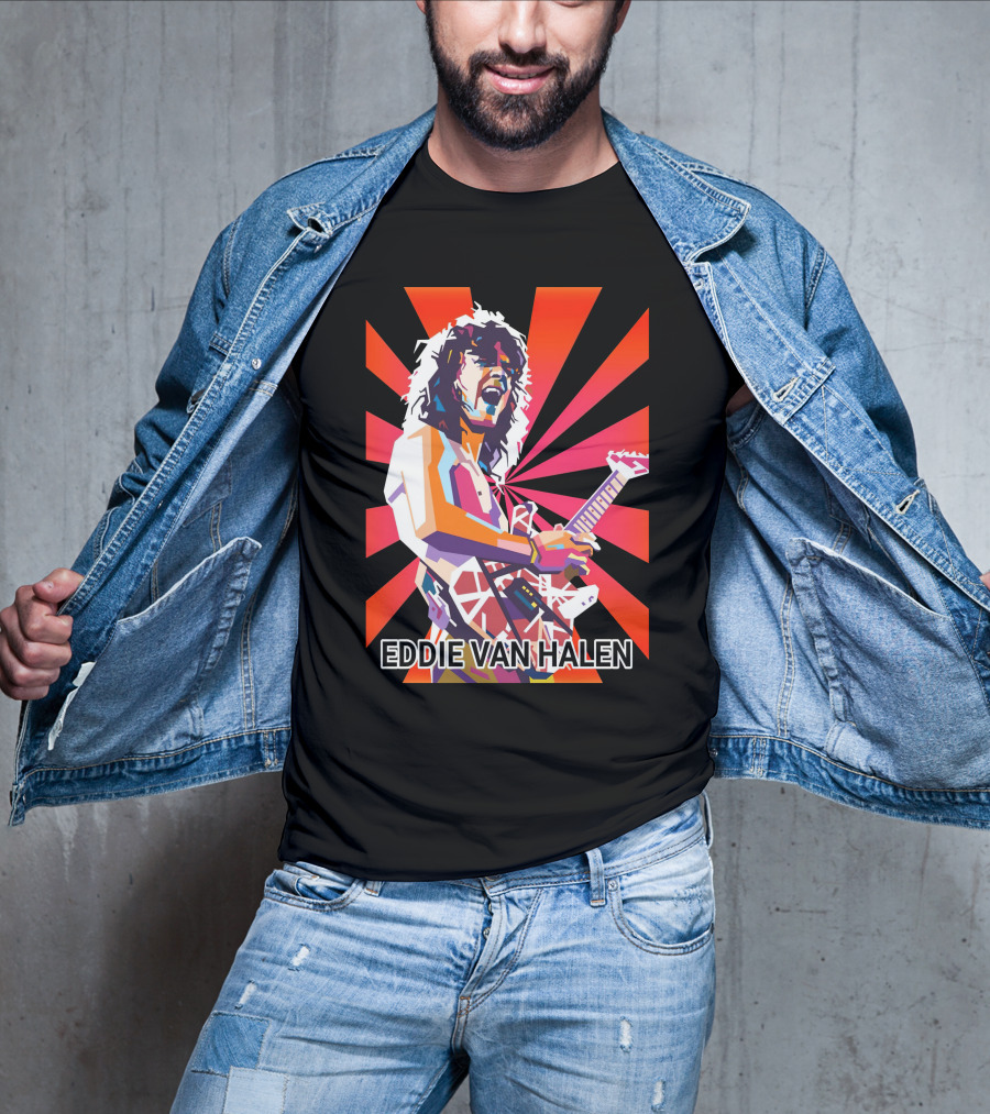 Eddie Van Halen Retro Pop T-Shirt