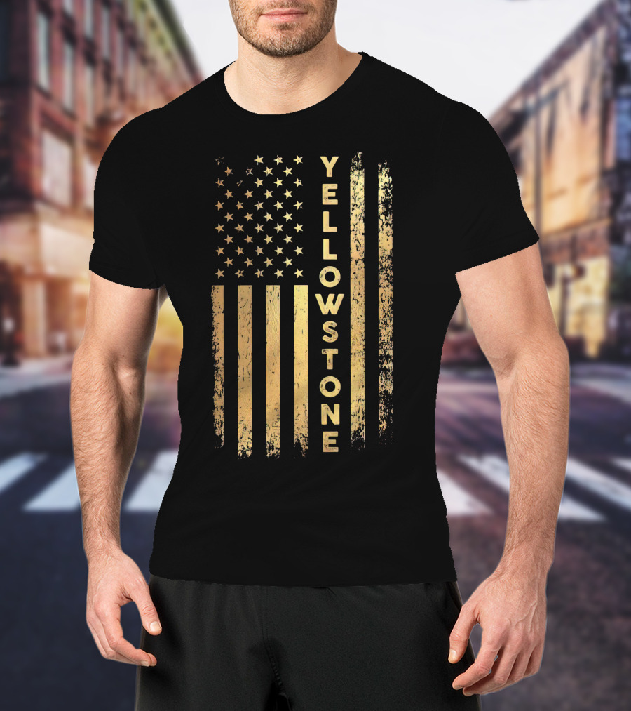 Yellowstone USA Flag T-Shirt
