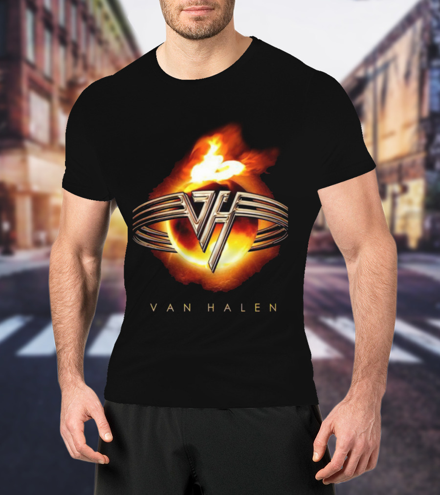 Van Halen Flaming Logo Iconic T-Shirt