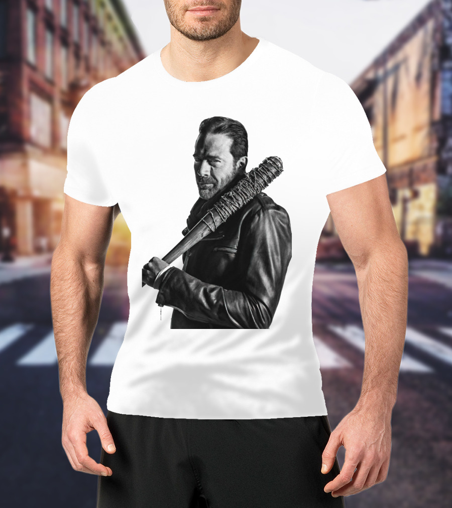 Jeff Negan Walking Dead Lucille Bat Iconic Image T-Shirt