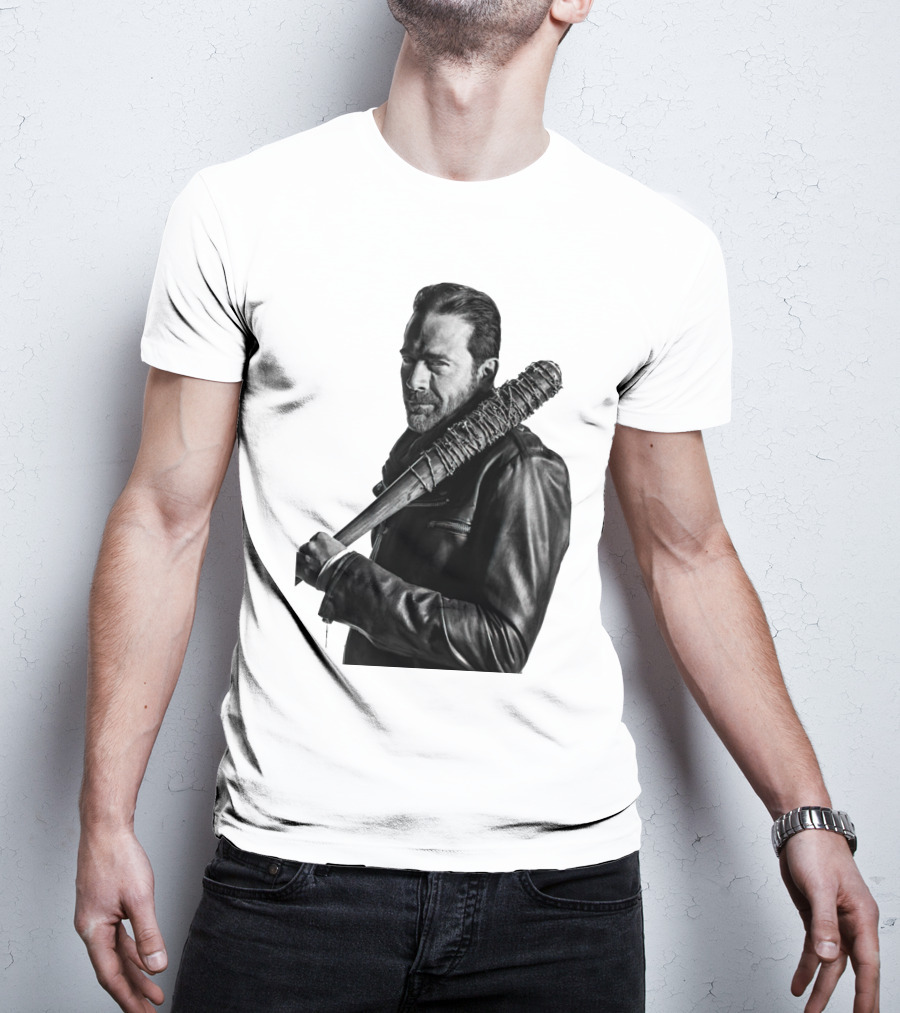 Jeff Negan Walking Dead Lucille Bat Iconic Image T-Shirt