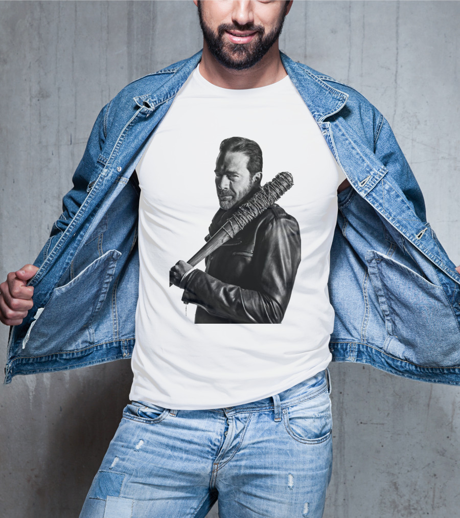 Jeff Negan Walking Dead Lucille Bat Iconic Image T-Shirt