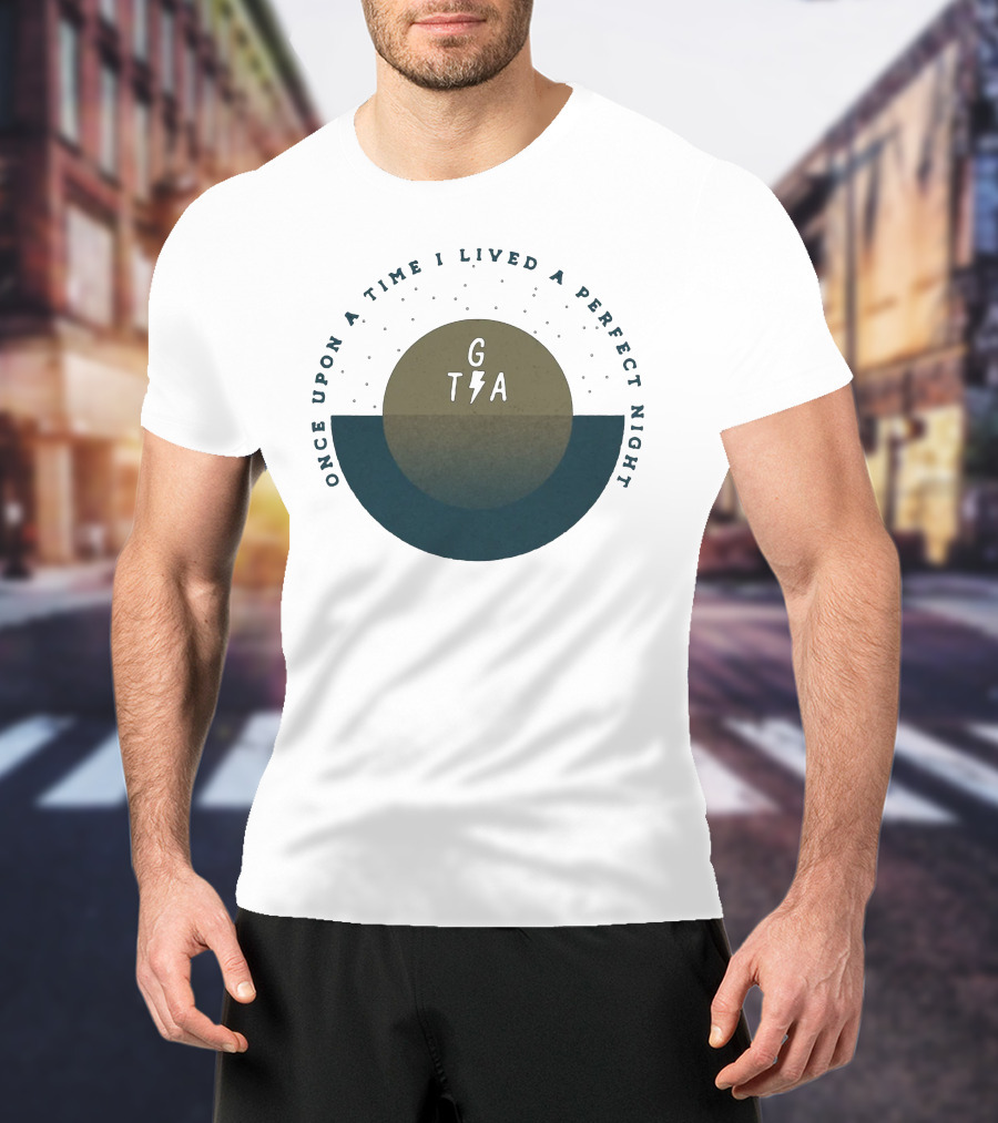 Once Upon A Time I Lived A Perfect Night GTA Gaslight Anthem Merch New T-Shirt