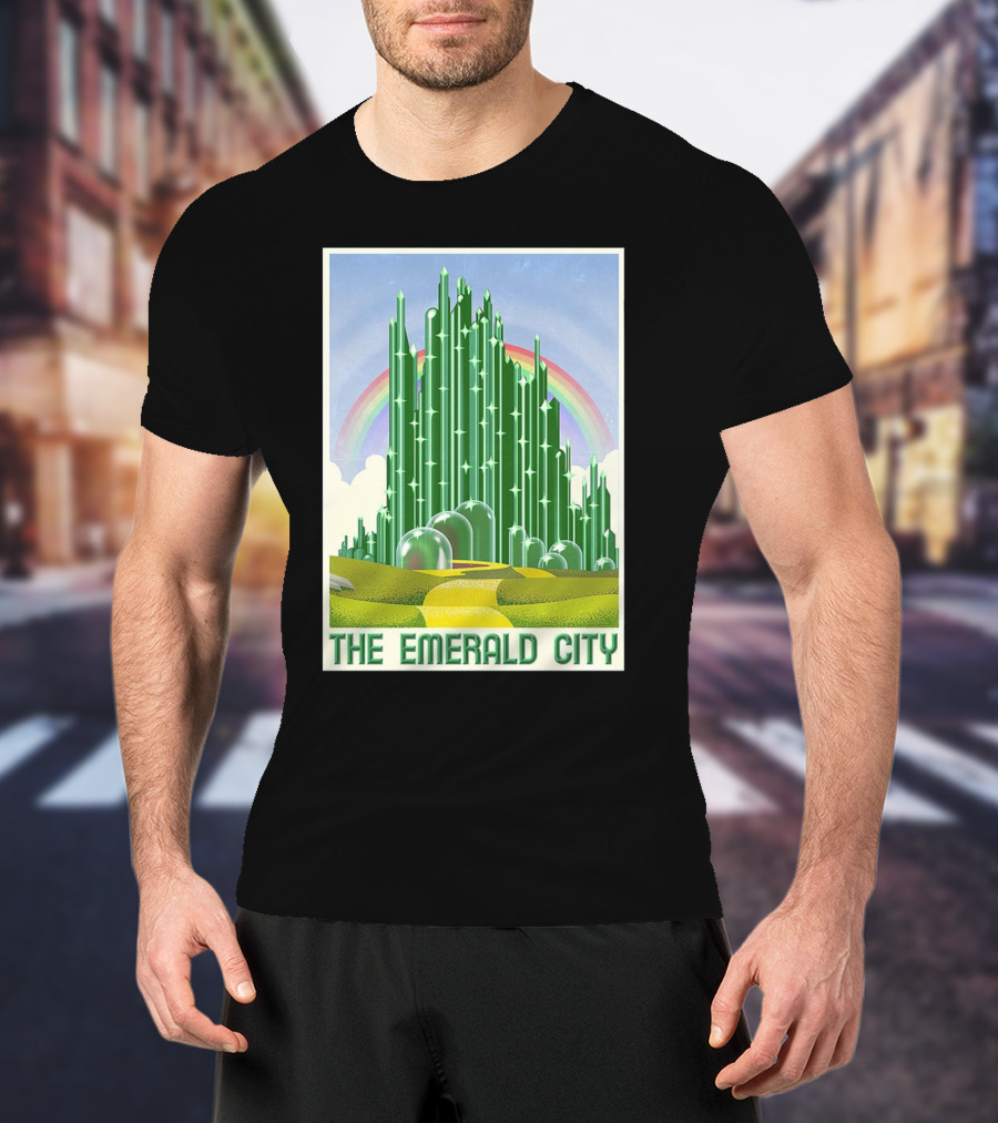 The Emerald City Landmarks Rainbow Road Journey T-Shirt