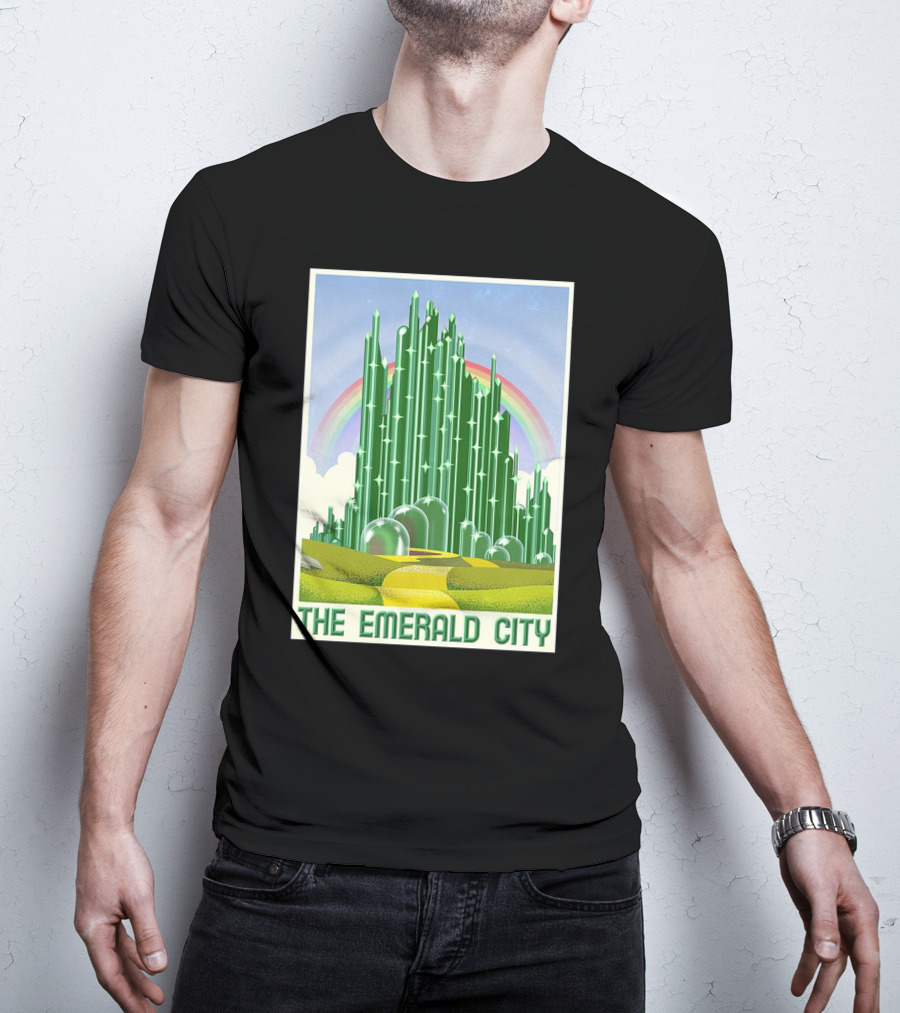 The Emerald City Landmarks Rainbow Road Journey T-Shirt