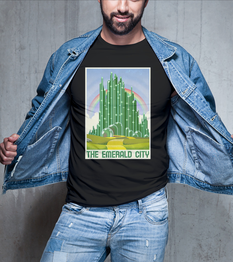 The Emerald City Landmarks Rainbow Road Journey T-Shirt