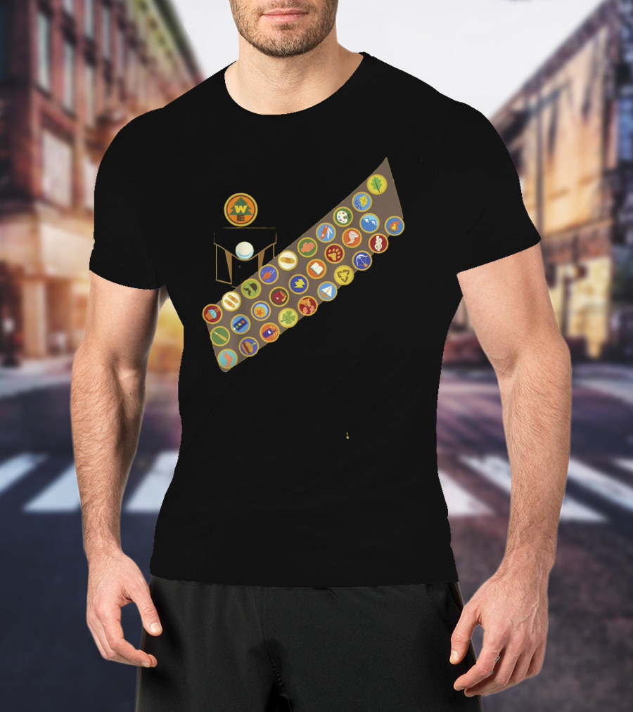 Disney Pixar Up Russell Wilderness Explorer Badge Collection T-Shirt
