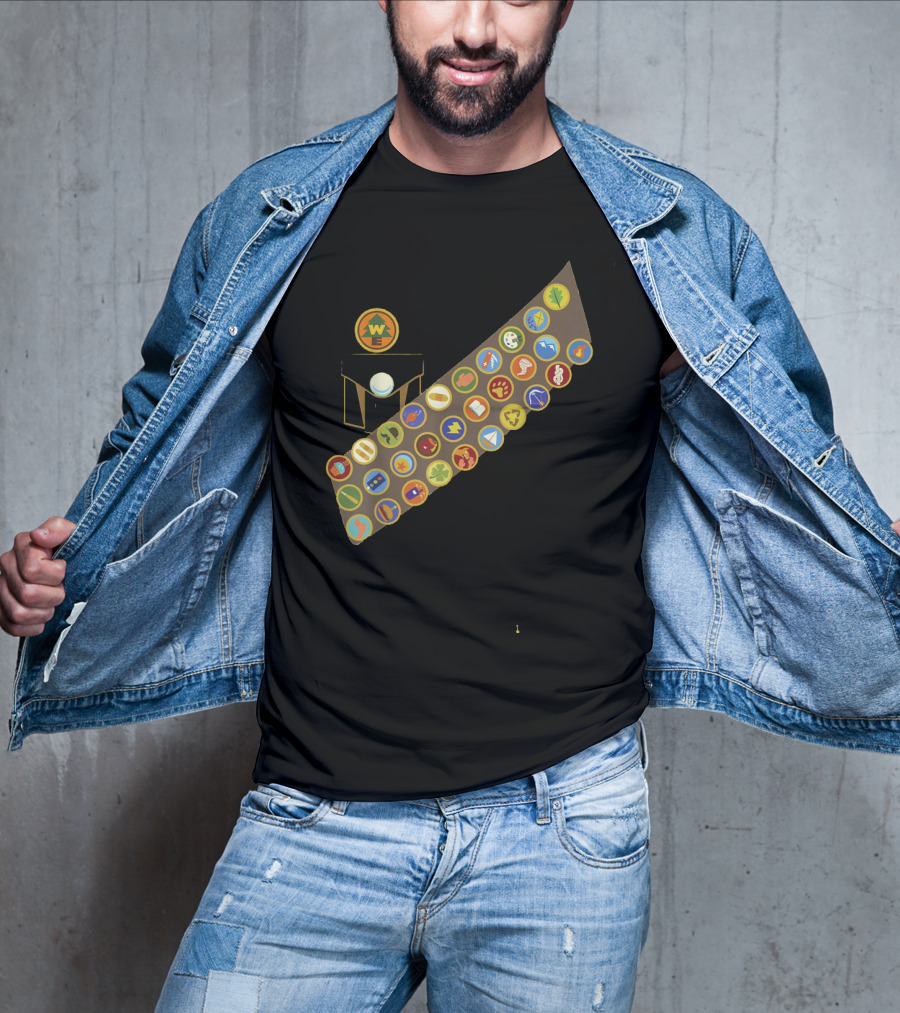 Disney Pixar Up Russell Wilderness Explorer Badge Collection T-Shirt