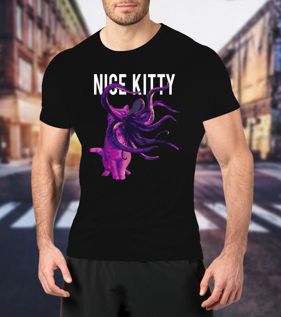 Captain Marvel Goose Nice Kitty Tentacle Creature T-Shirt