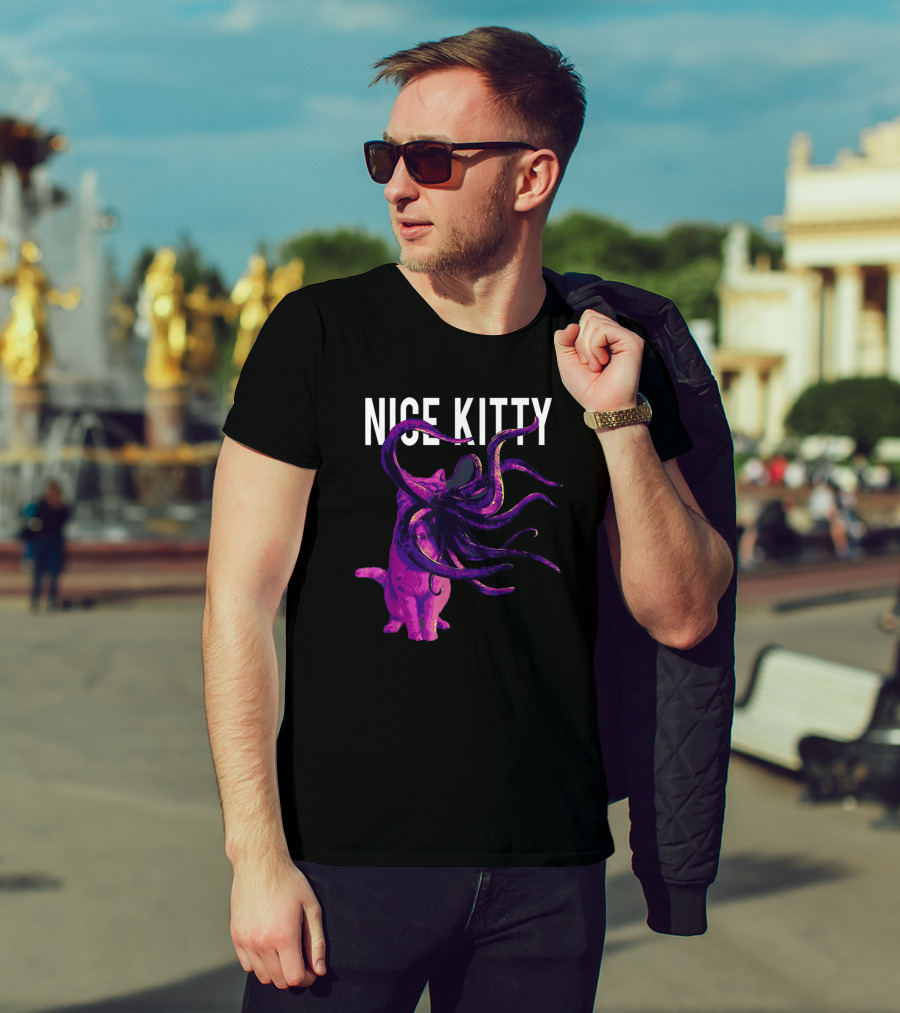 Captain Marvel Goose Nice Kitty Tentacle Creature T-Shirt