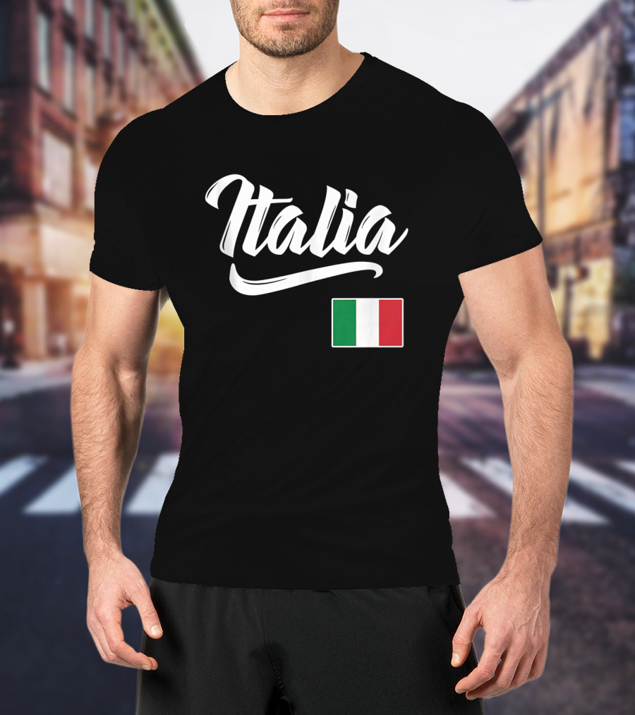 Italia Italian Flag Italy Italiano Heritage Iconic Symbol Recognition T-Shirt