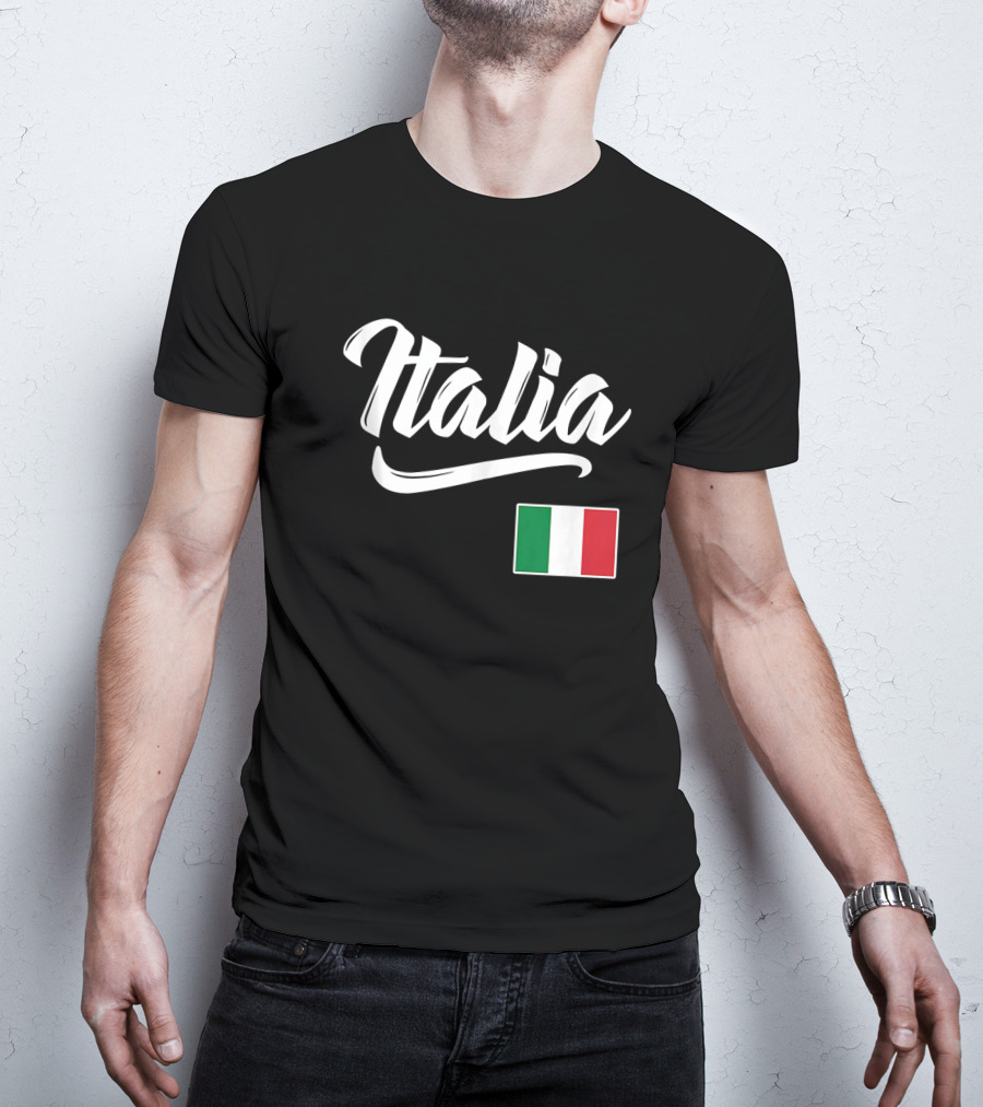 Italia Italian Flag Italy Italiano Heritage Iconic Symbol Recognition T-Shirt