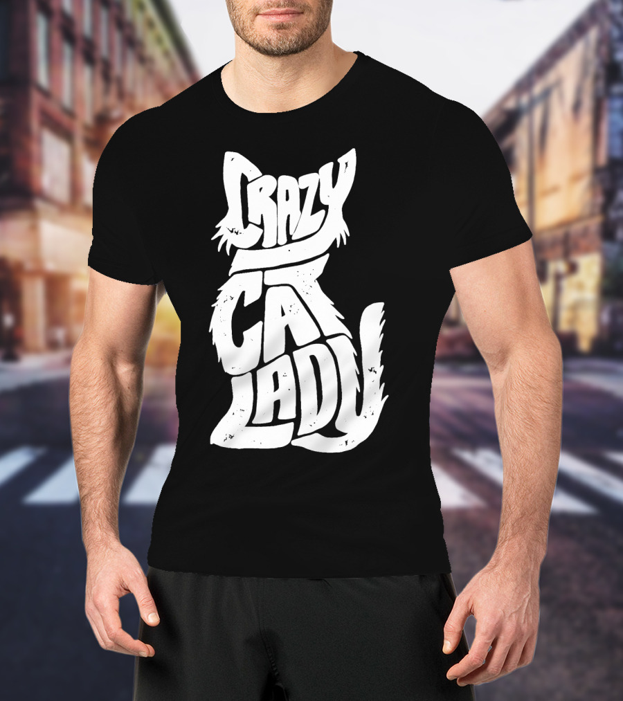 Crazy Cat Lady Kitty Kitten Funny Cats Meme T-Shirt