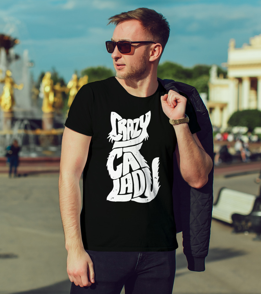 Crazy Cat Lady Kitty Kitten Funny Cats Meme T-Shirt