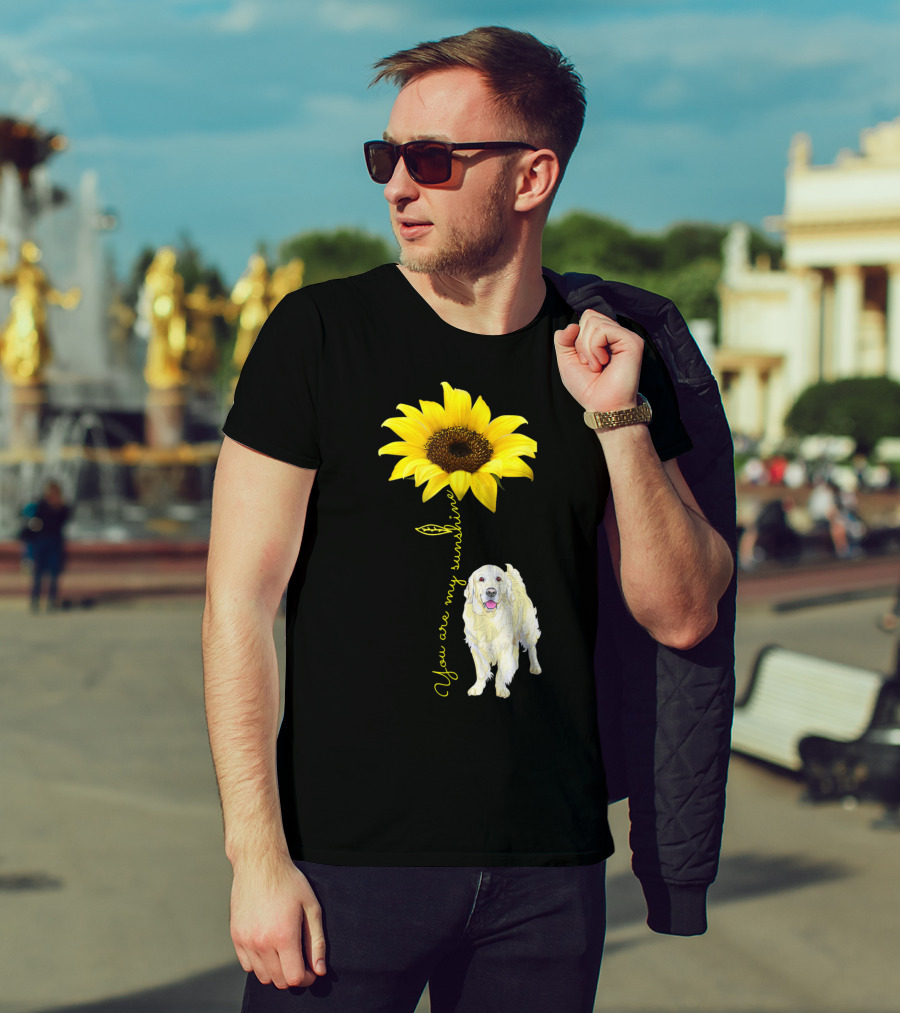 You Are My Sunshine Golden Retriever Mom Mother's Day Sunflower T-Shirt