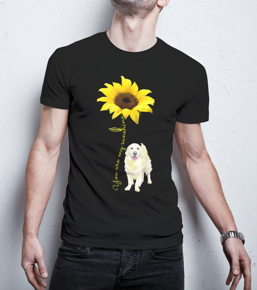 You Are My Sunshine Golden Retriever Mom Mother's Day Sunflower T-Shirt
