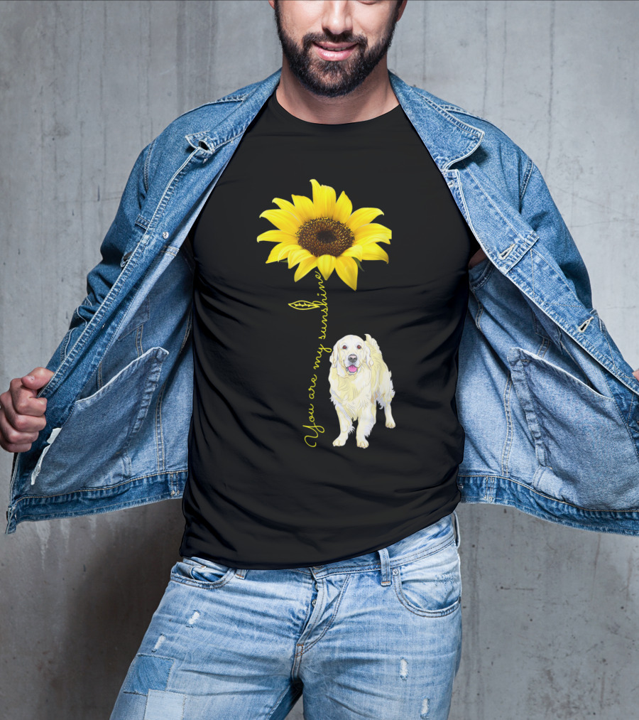 You Are My Sunshine Golden Retriever Mom Mother's Day Sunflower T-Shirt