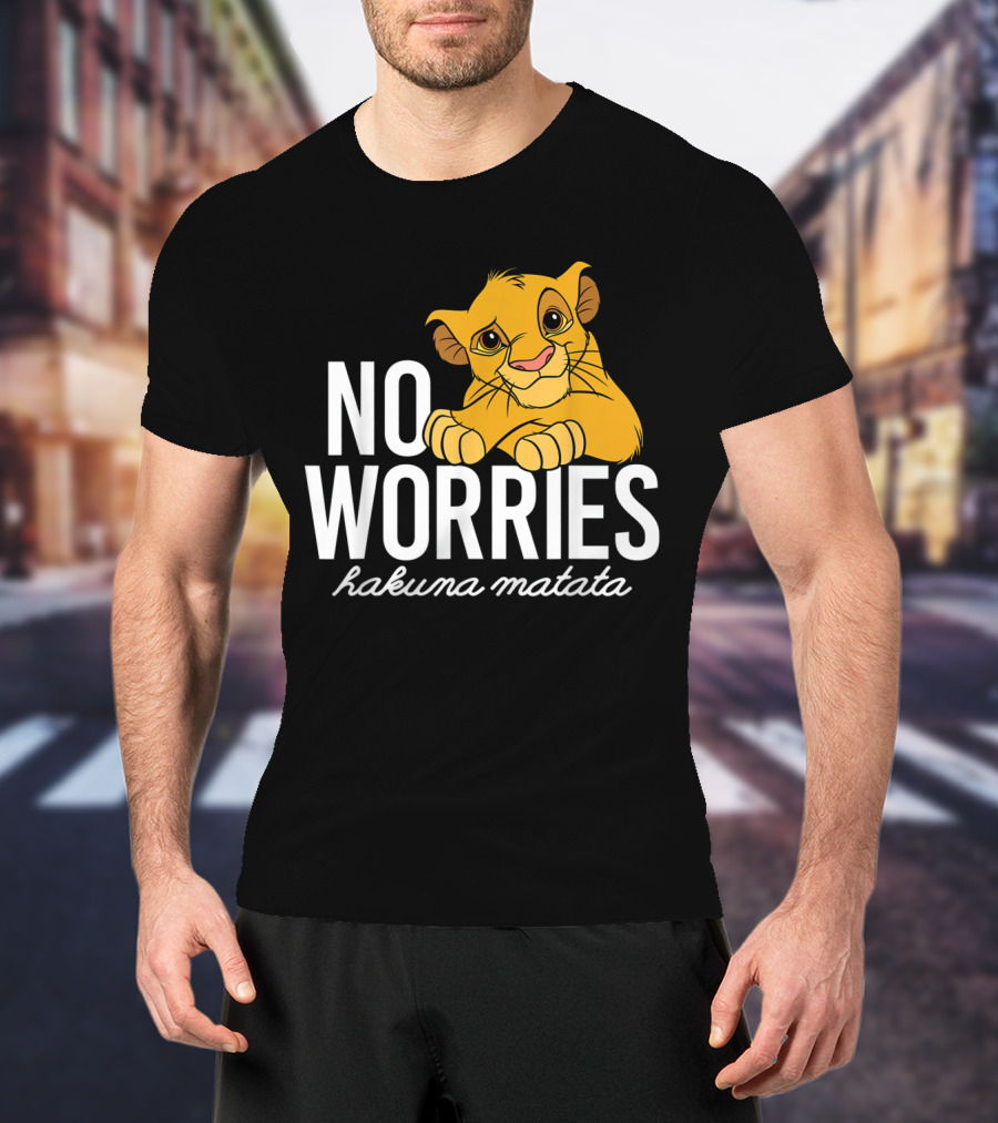 The Lion King No Worries Hakuna Matata Simba Classic Disney T-Shirt