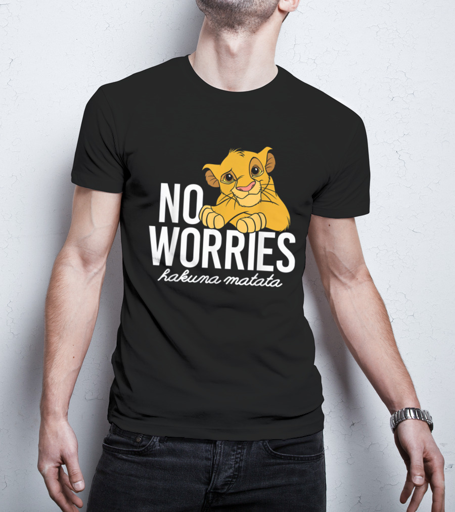 The Lion King No Worries Hakuna Matata Simba Classic Disney T-Shirt